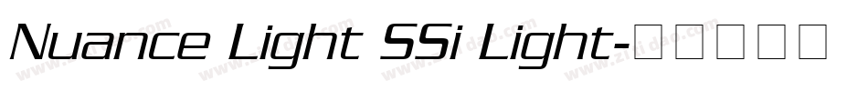 Nuance Light SSi Light字体转换